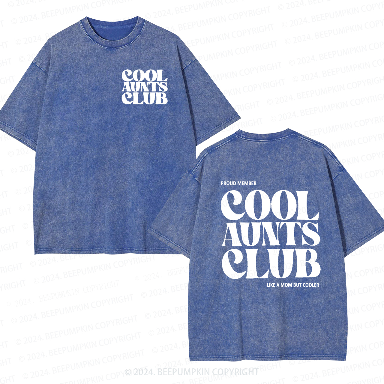 Future Cool Aunts Club Auntie Washed Tees