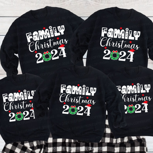 Family Christmas 2024 Holiday Funny Sweatshirts