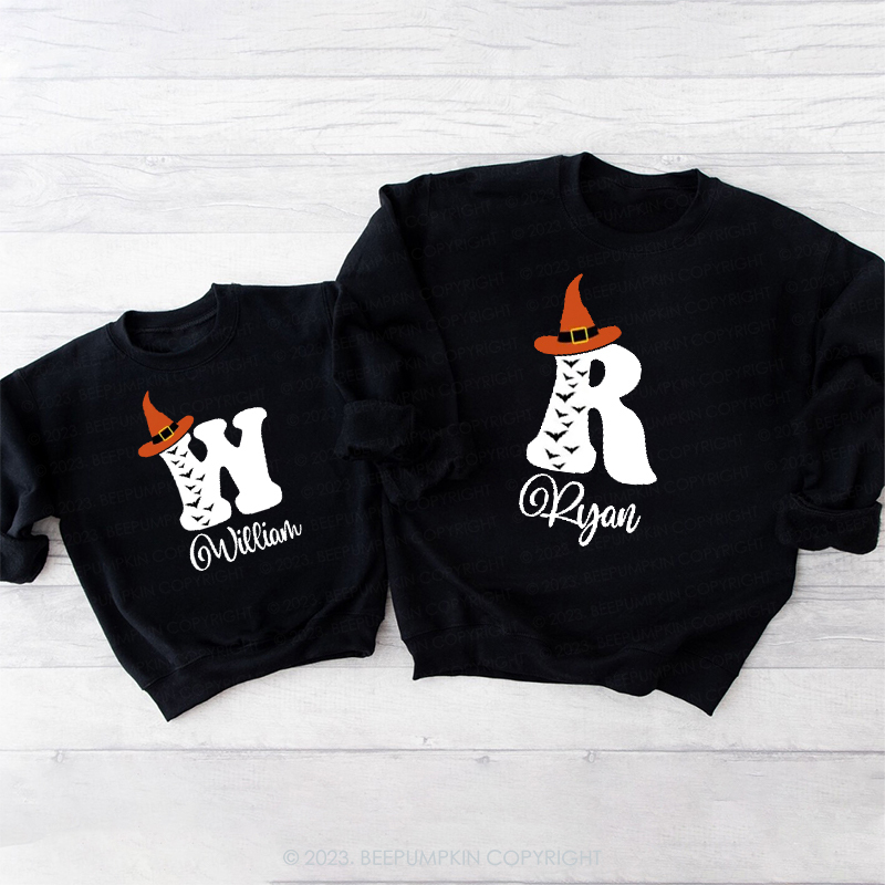 Personalized Family Group Name Halloween Family Matching Sweatshirt