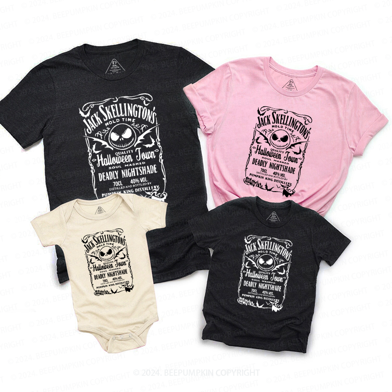Cute Skeleton Halloween Family Matching Shirts