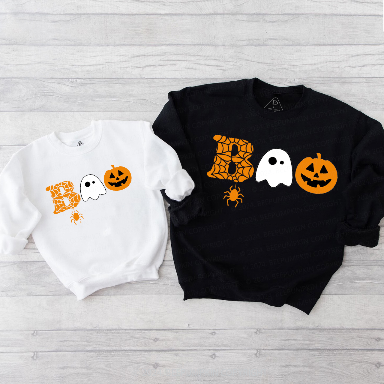 Halloween Boo Ghost Family Matching Sweatshirt