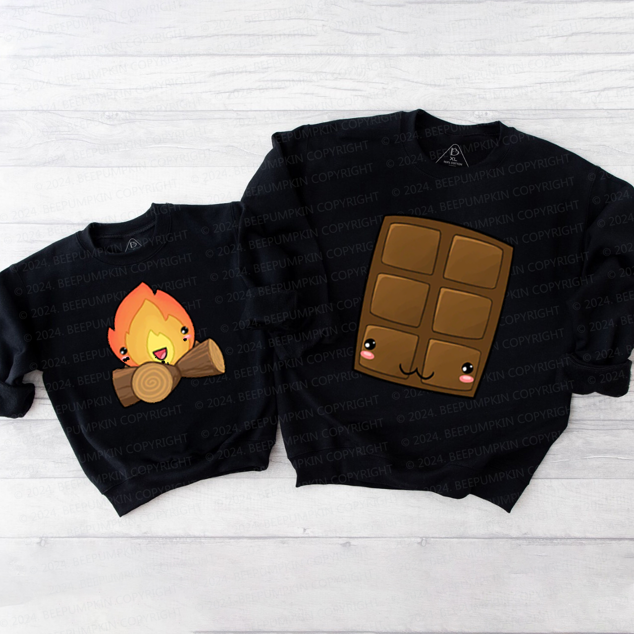 Group S'mores Halloween Family Matching Sweatshirt