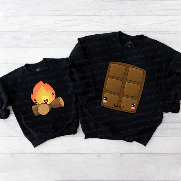 Group S'mores Halloween Family Matching Sweatshirt