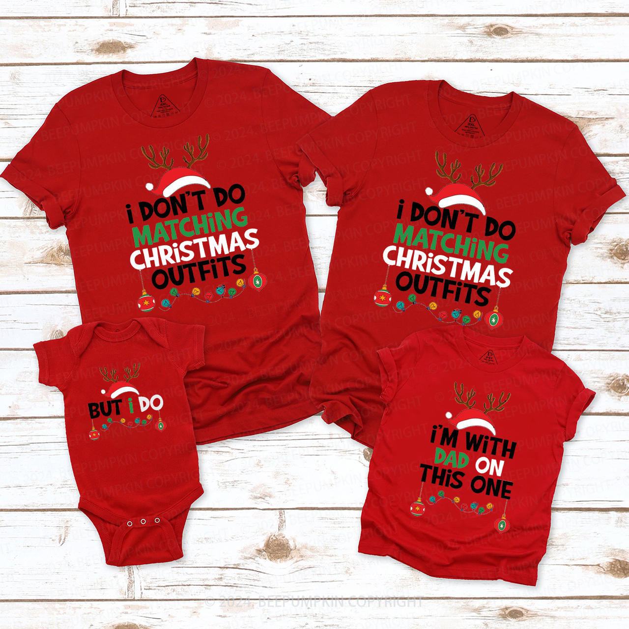 Personalized  But I do Funny Christmas Group Family Matching T-Shirts