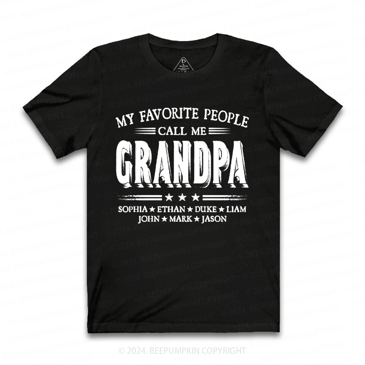 Personalized My Favorite People Call Me Gift Shirt Beepumpkin