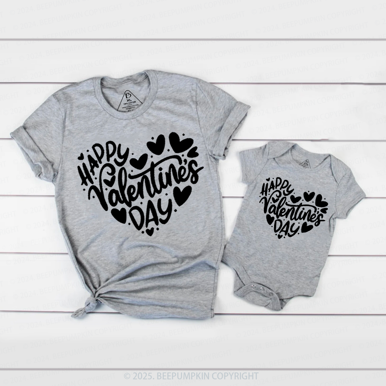 Happy Valentine Feeling Romantic Family Matching Shirts