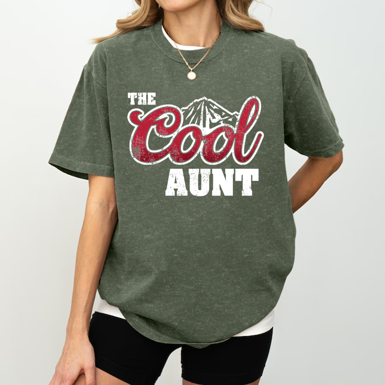 The Cool Aunt Adult Washed Tees
