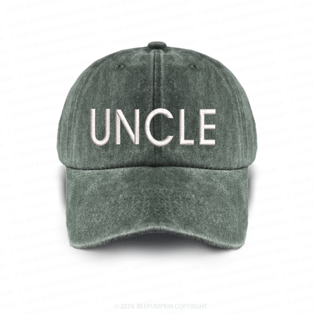Vintage Washed UNCLE Embroidered Baseball Cap