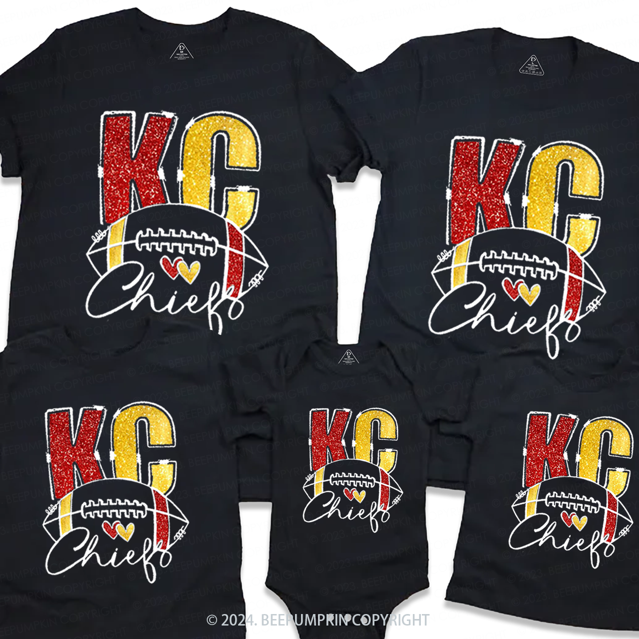 KC Kingdom Football Family Matching Tees Beepumpkin