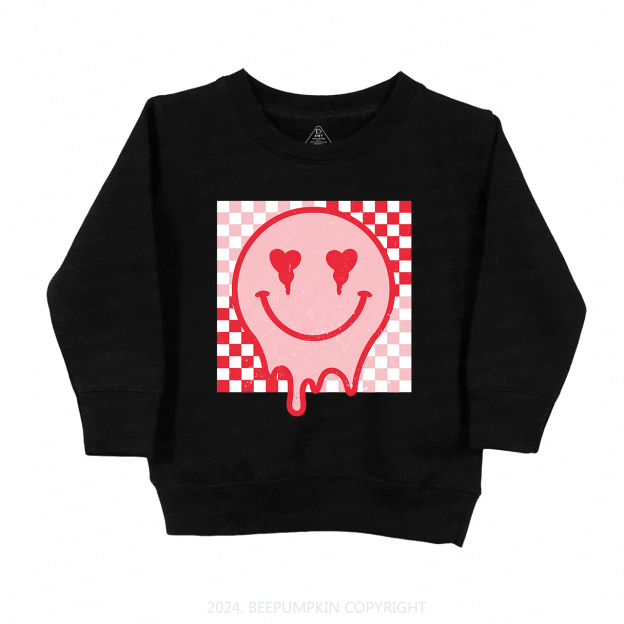 Melt Face Valentine's Day Kids Sweatshirt