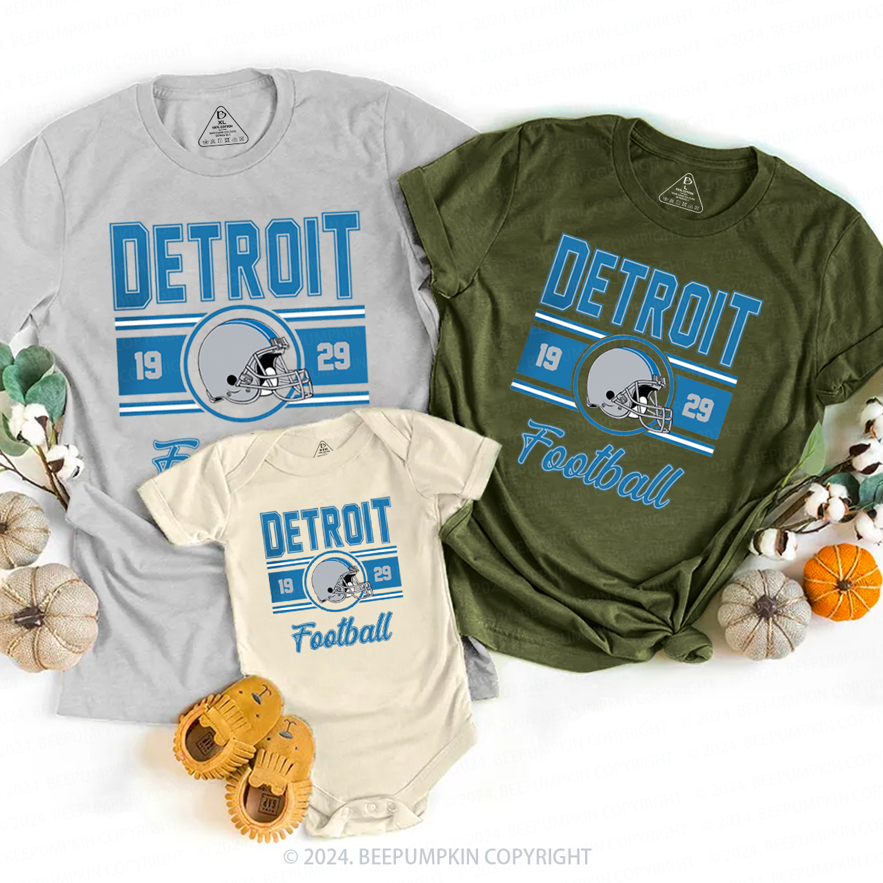 Classic Vintage Football Family Matching Tees Beepumpkin