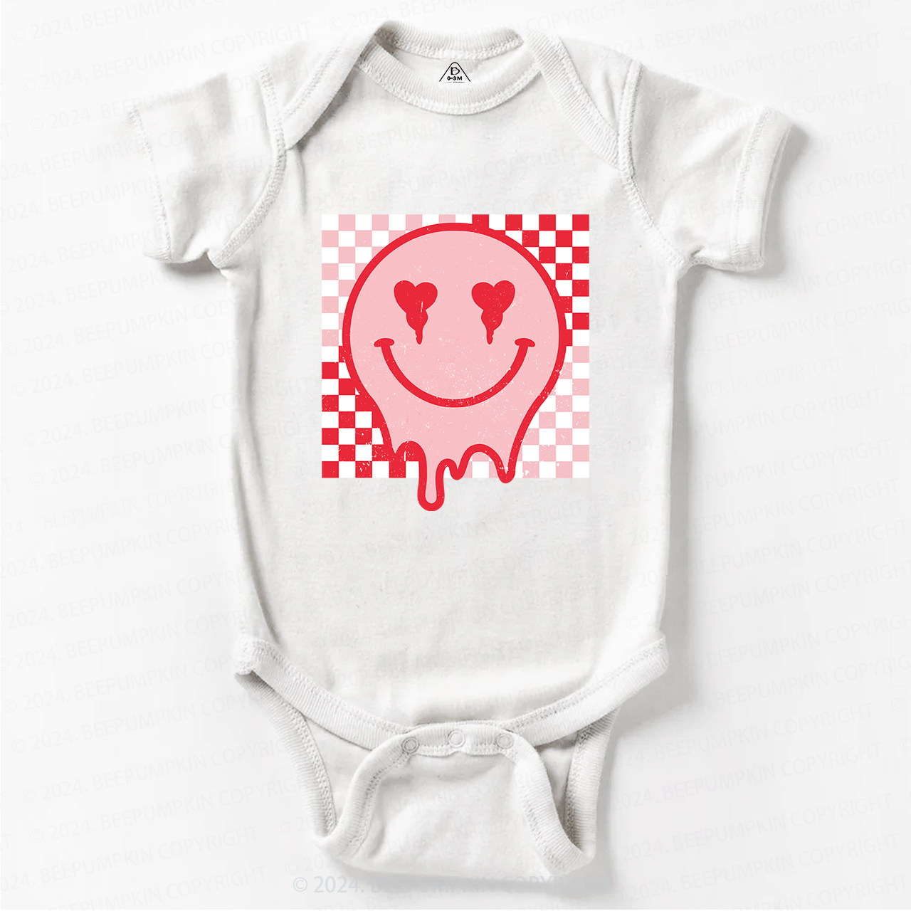 Melt Face Valentine's Day Bodysuit For Baby