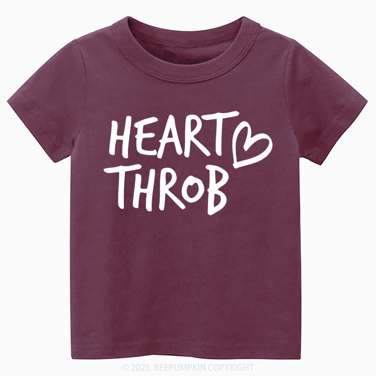 Heart Throb Valentines Day Toddler&Kids Tees Beepumpkin