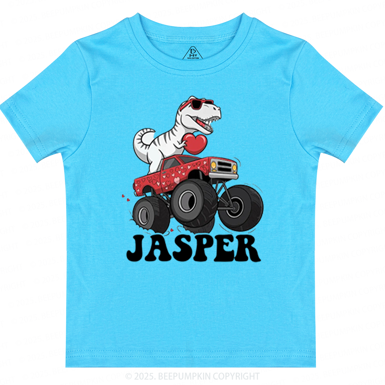 Dinosaur Valentines Toddler&Kids Tees Beepumpkin