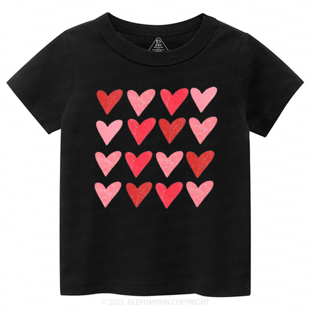 Heart Valentine's Day Toddler&Kid's Tees Beepumpkin