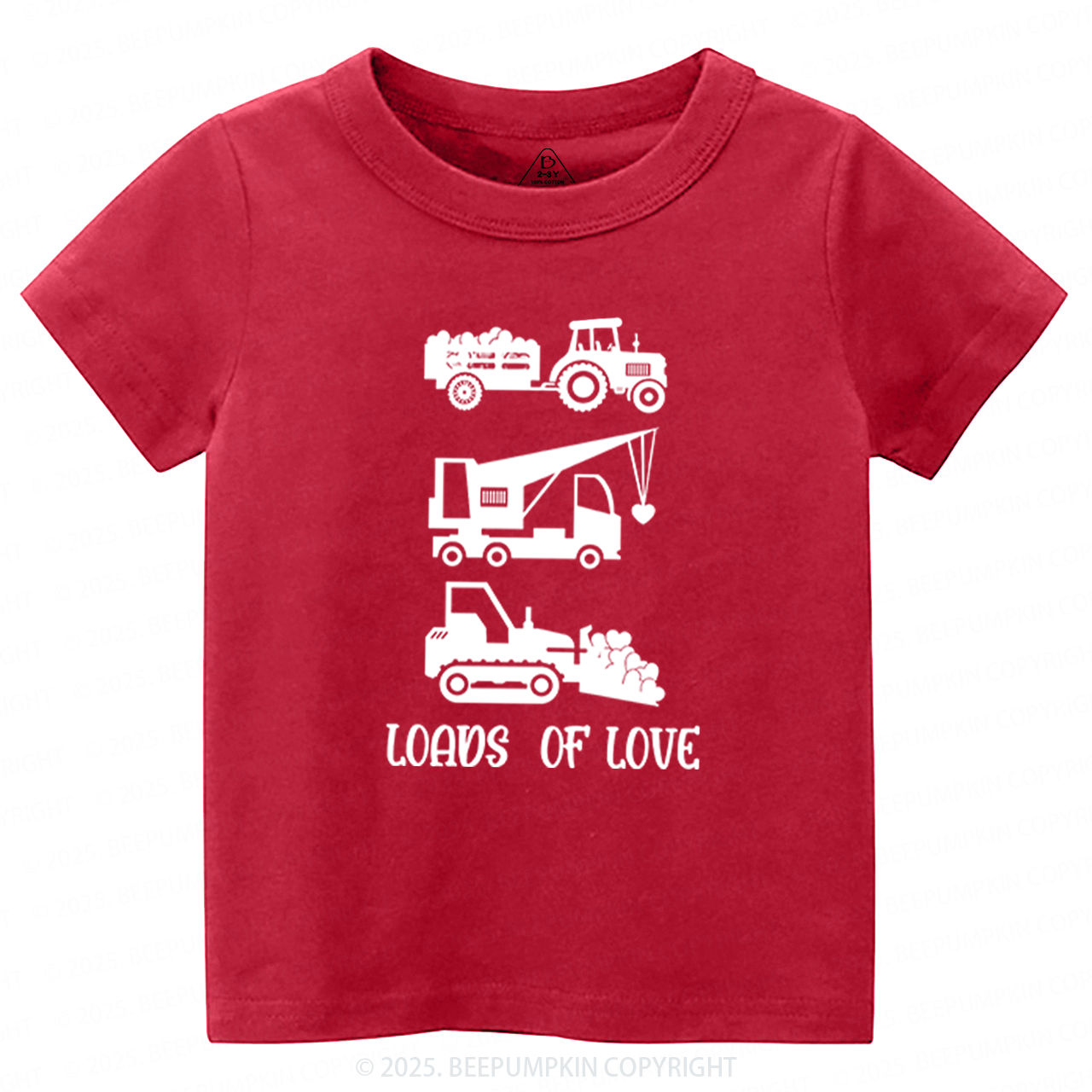 Loads of Love Valentine's Day Toddler&Kid's Tees Beepumpkin 2