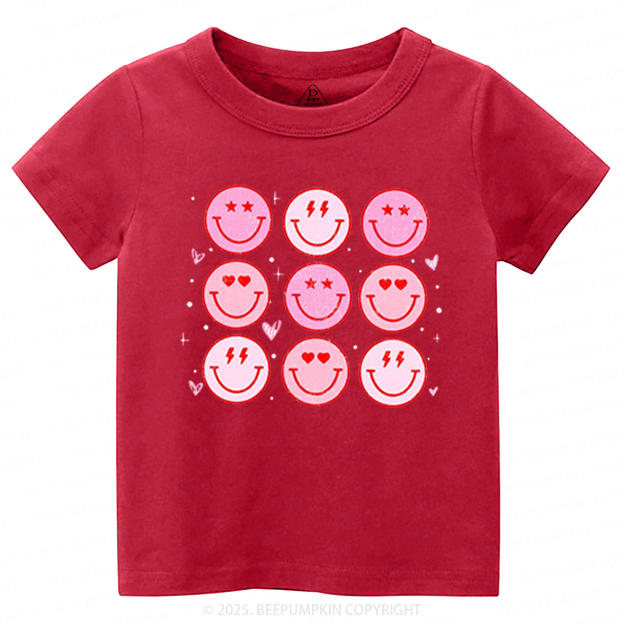 Groovy Heart Valentine's Day Toddler&Kid's Tees Beepumpkin