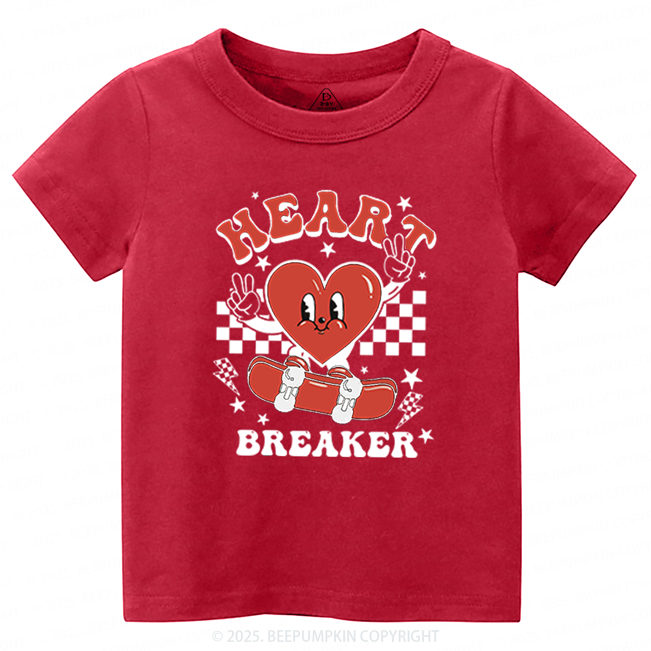 Heart Breaker Valentine's Day Toddler&Kid's Tees Beepumpkin 2