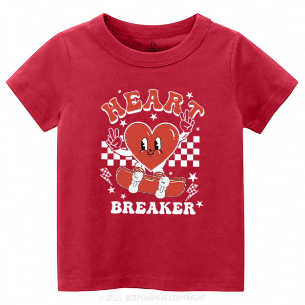 Heart Breaker Valentine's Day Toddler&Kid's Tees Beepumpkin 2