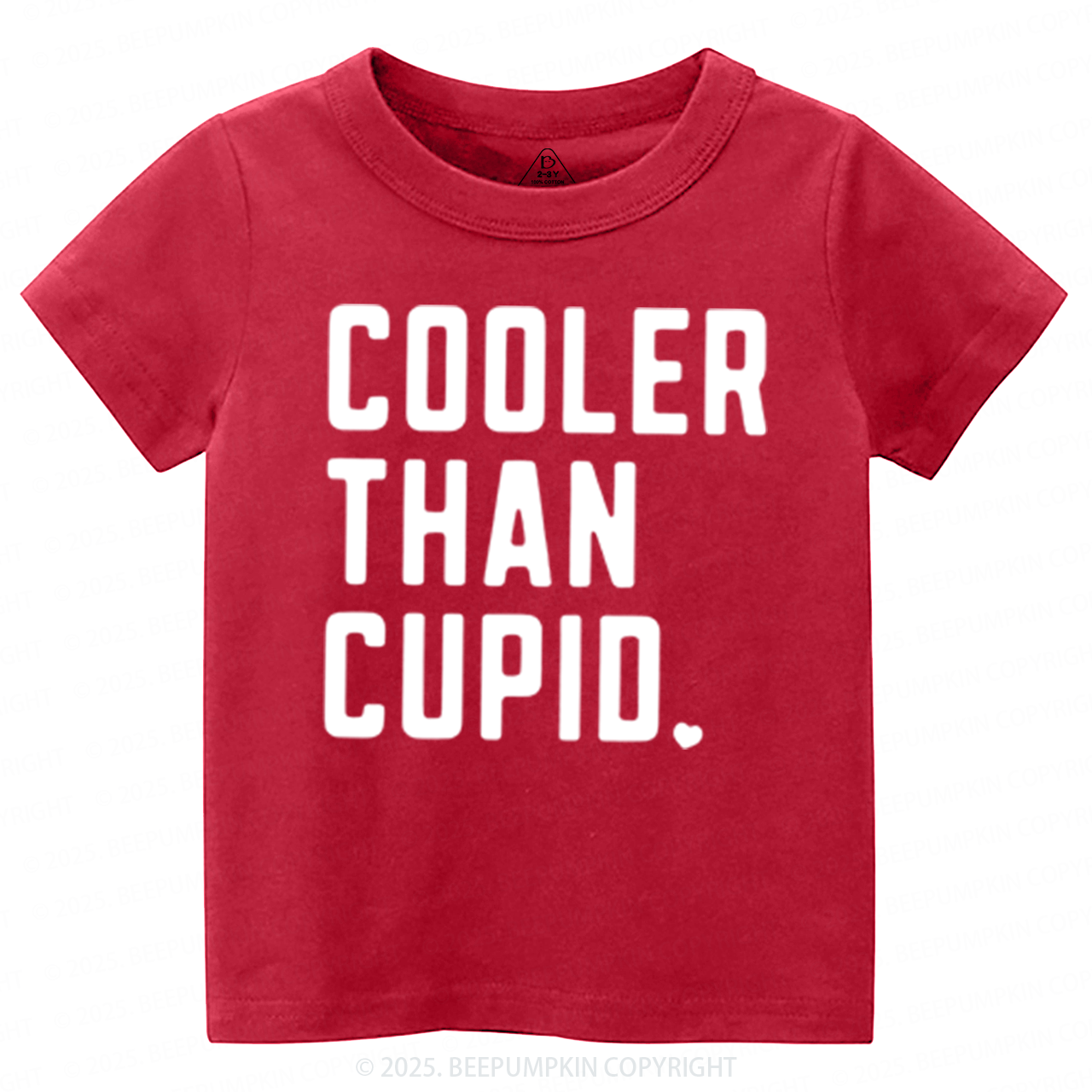 Cooler Than Cupid Valentine's Day Toddler&Kid's Tees Beepumpkin
