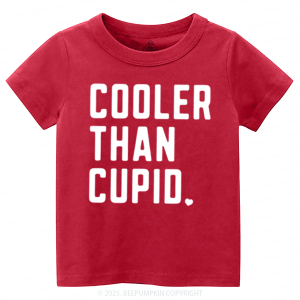 Image of Cooler Than Cupid Valentine's Day Toddler&Kid's Tees Beepumpkin