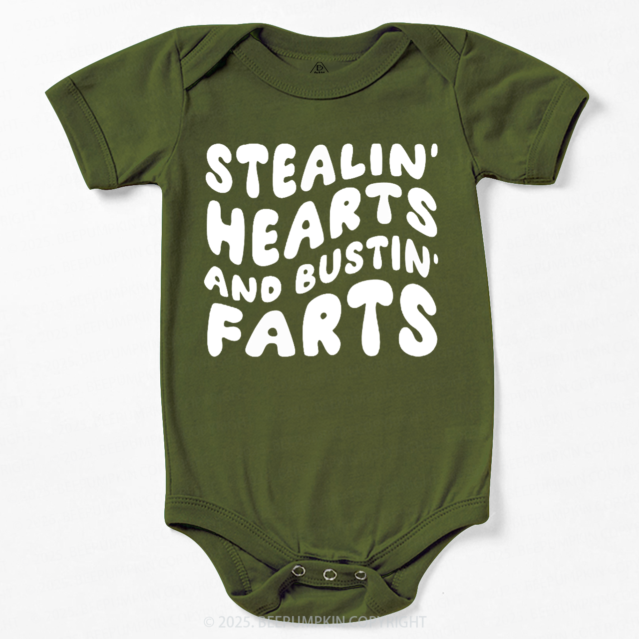 Stealin Hearts And Bustin Farts Valentine's Day Bodysuit Beepumpkin