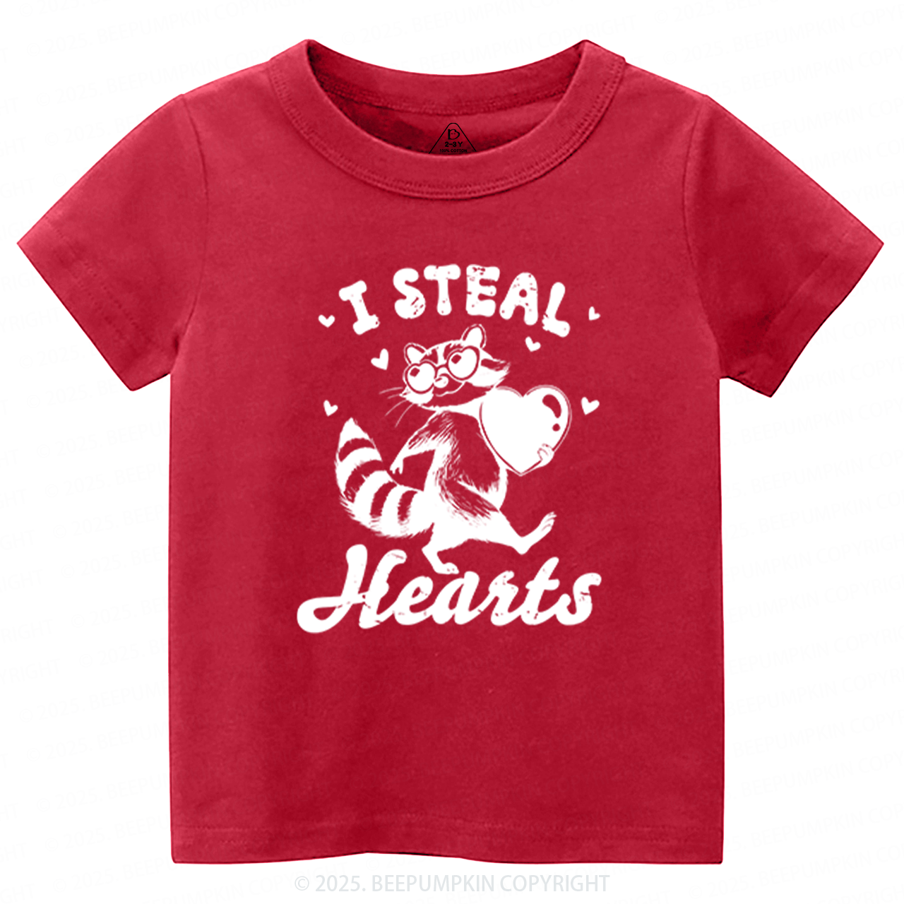 I Steal Hearts Valentine's Day Toddler&Kid's Tees Beepumpkin