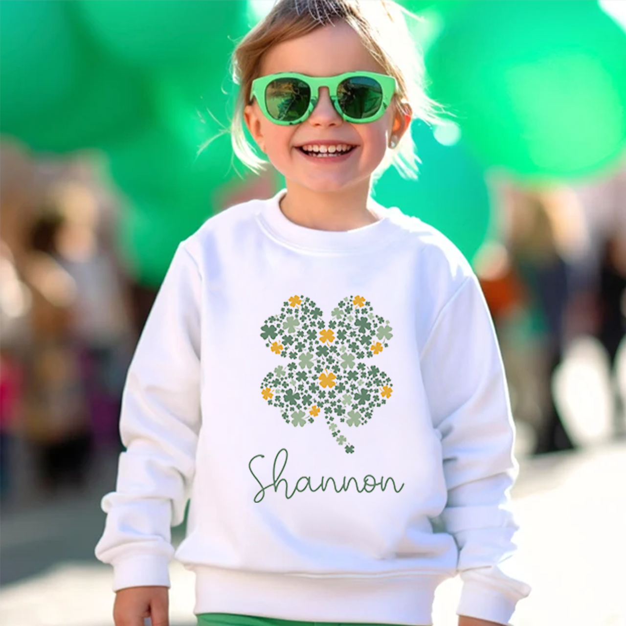 Personalized Name St. Patrick's Day Kid's Sweatshirt