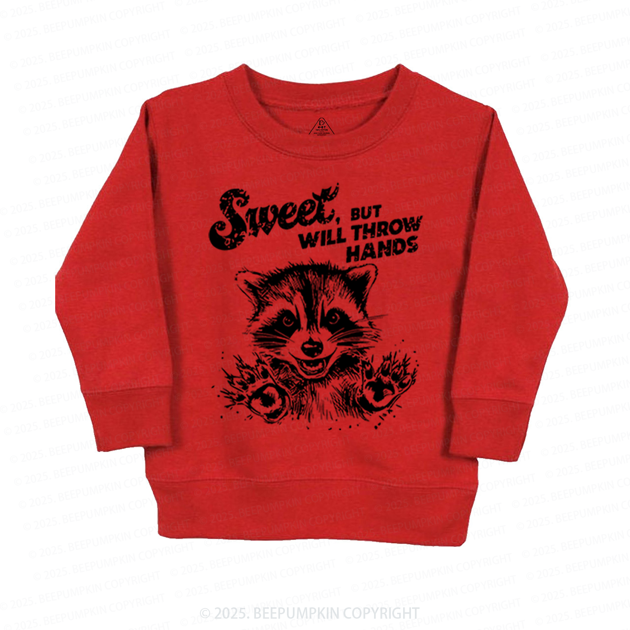 Sweet But Will Throw Hand Kid's Sweatshirt