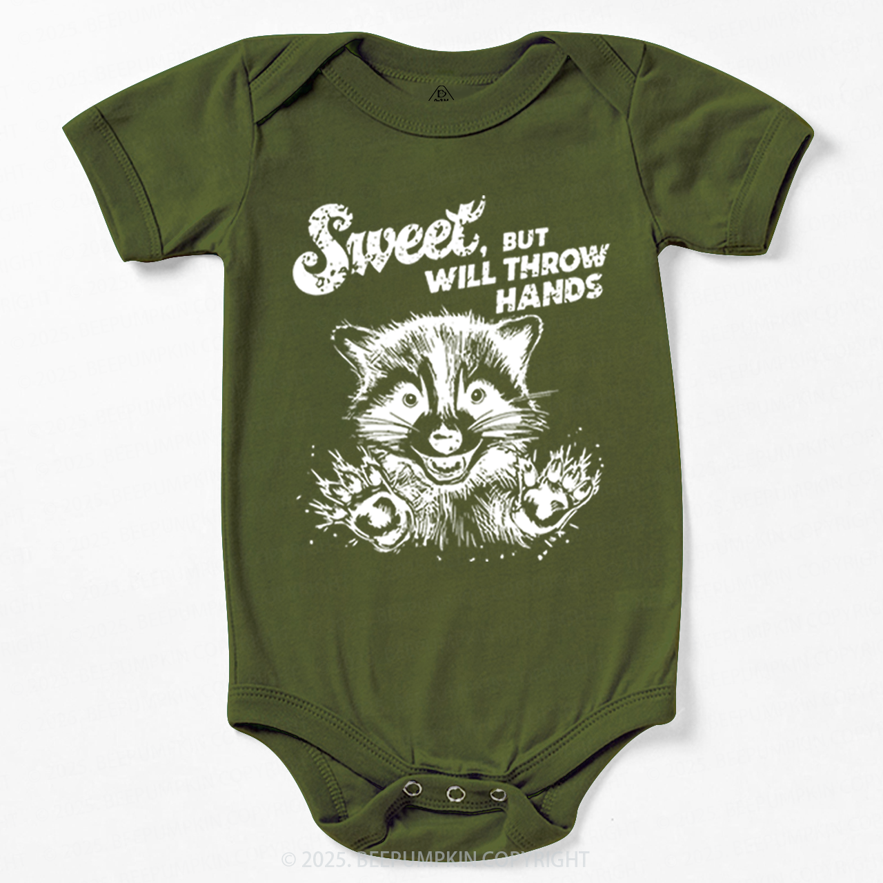 Sweet But Will Throw Hand Bodysuit Beepumpkin