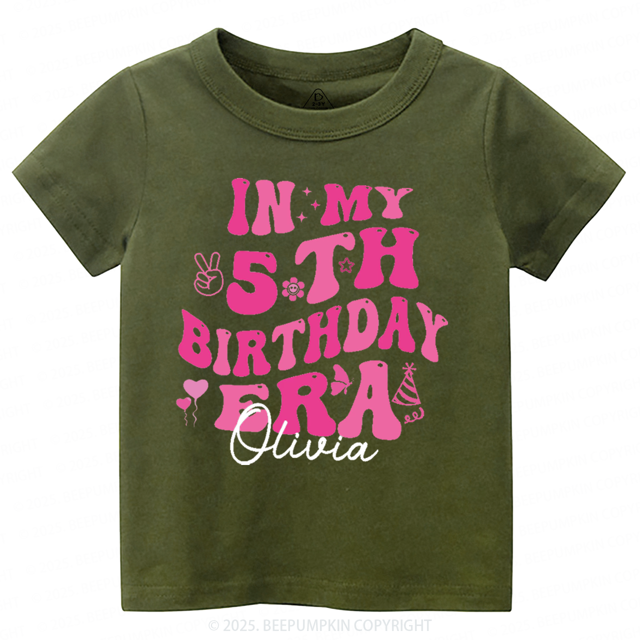 Personalized In My Birthday Era Toddler&Kid's Tees Beepumpkin
