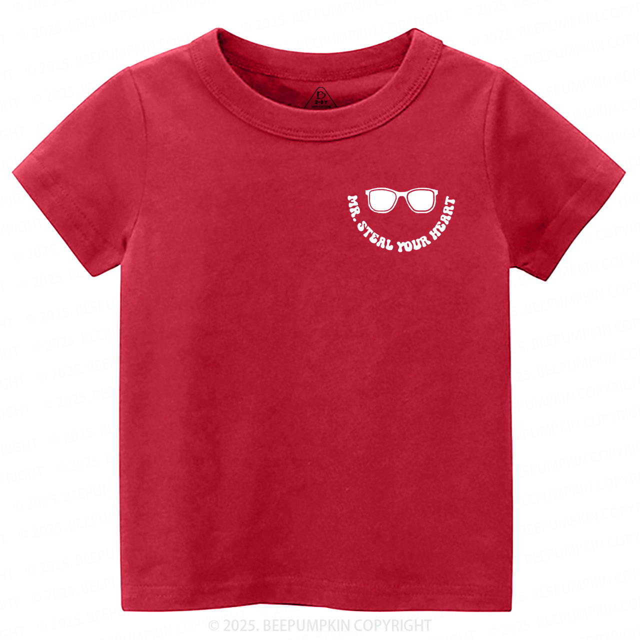 Mr Steal Your Heart Valentine's Day Toddler&Kid's Tees Beepumpkin
