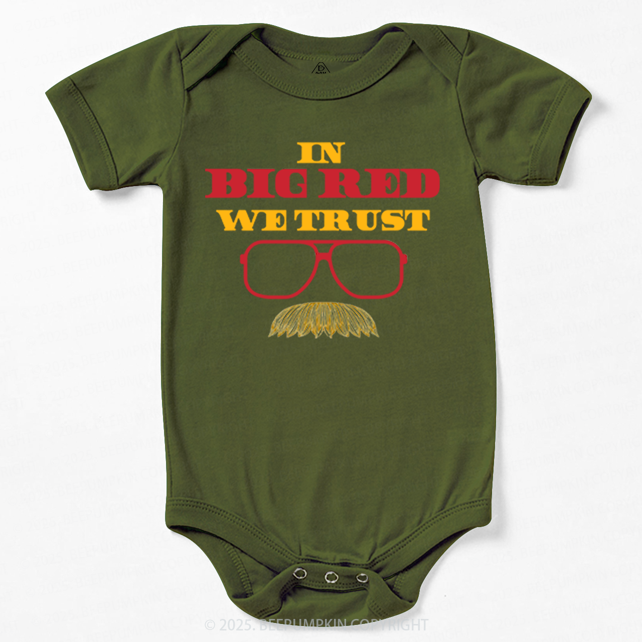 In Big Red We Trust Bodysuit Beepumpkin