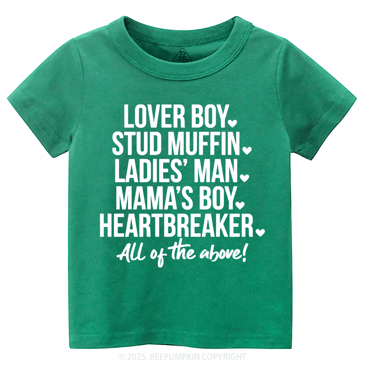 Boys Valentine's Day Toddler&Kid's Tees Beepumpkin