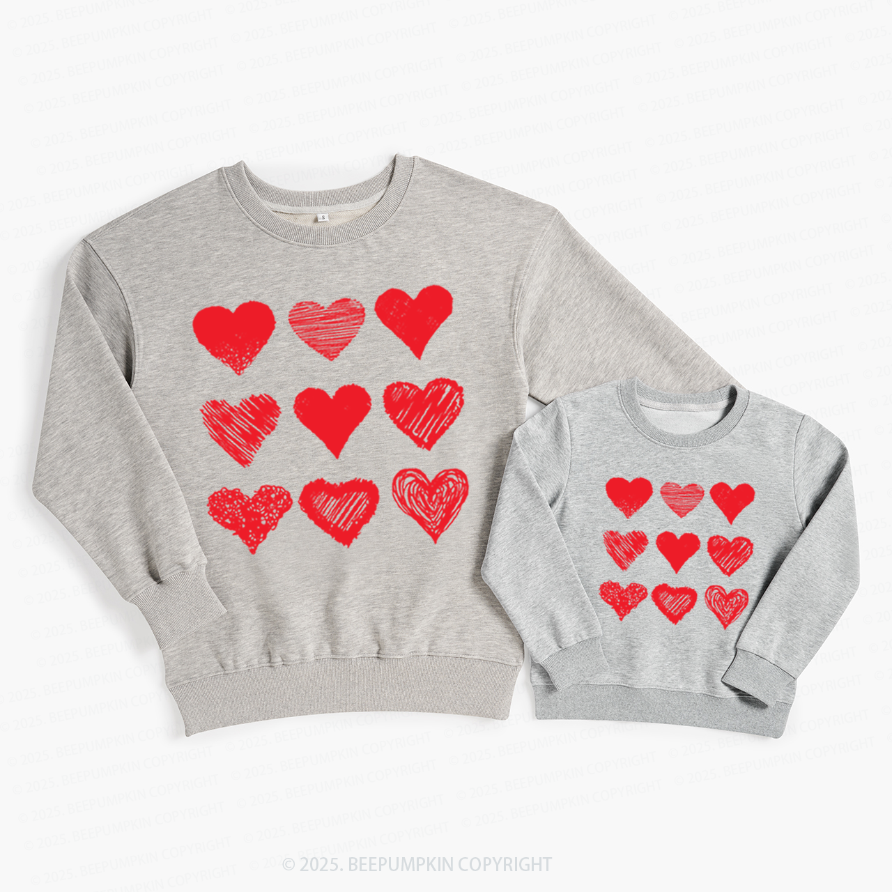 Various Kinds Of Love Valentine's Day Family Matching Sweatshirts
