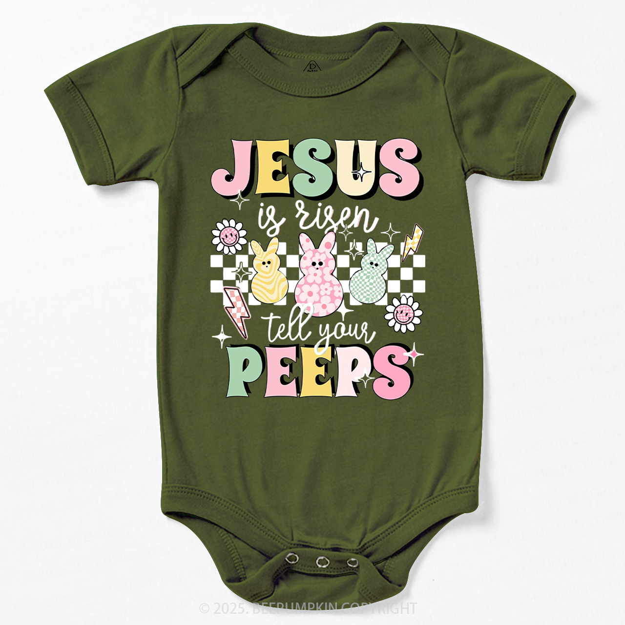 Jesus Is Risen Tell Your Peeps Bodysuit Beepumpkin