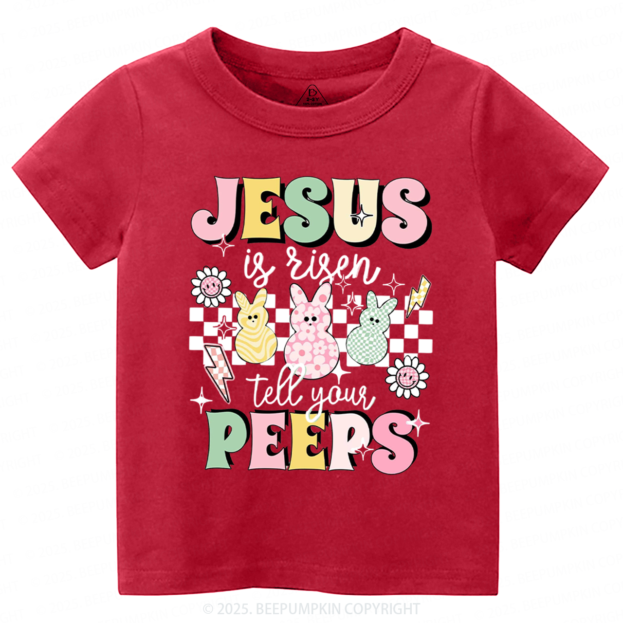 Jesus Is Risen Tell Your Peeps Toddler&Kid's Tees Beepumpkin