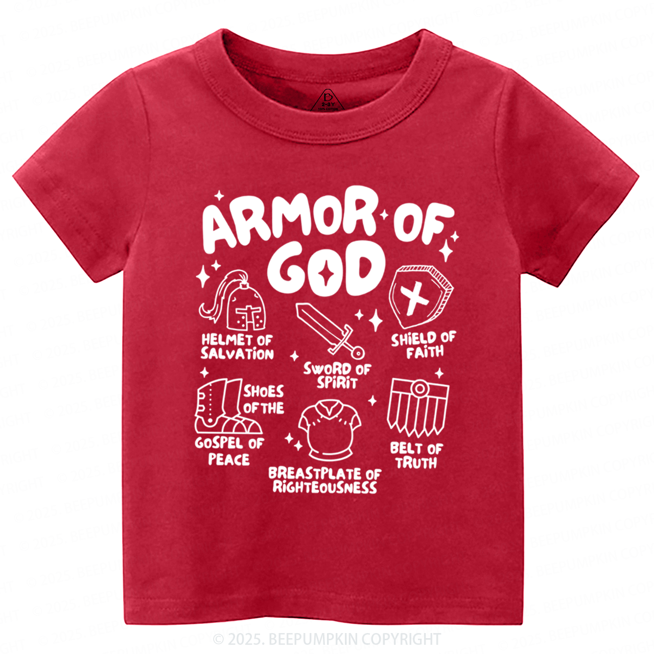 Armor of God Toddler&Kid's Tees Beepumpkin