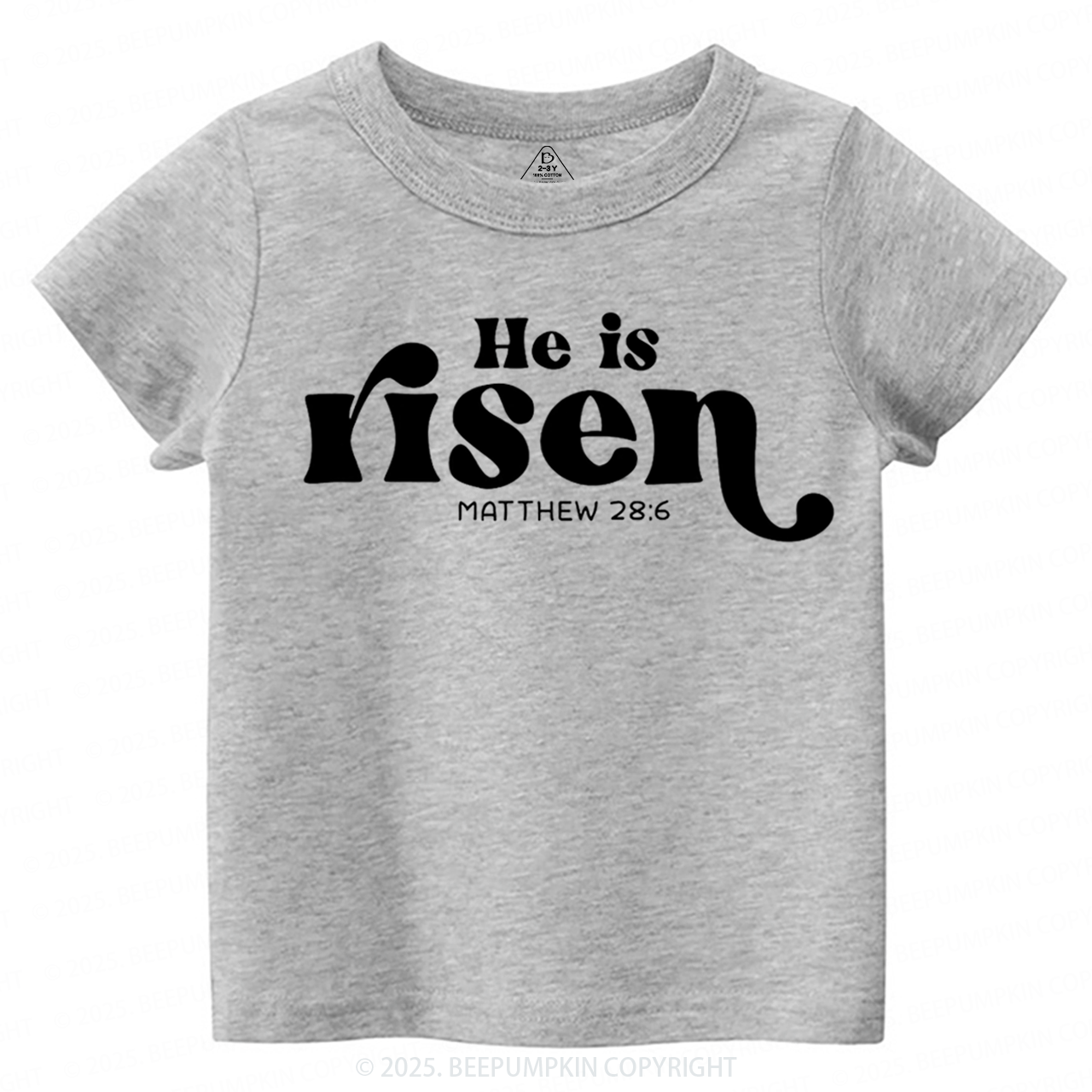 He Is Risen Toddler&Kid's Tees Beepumpkin