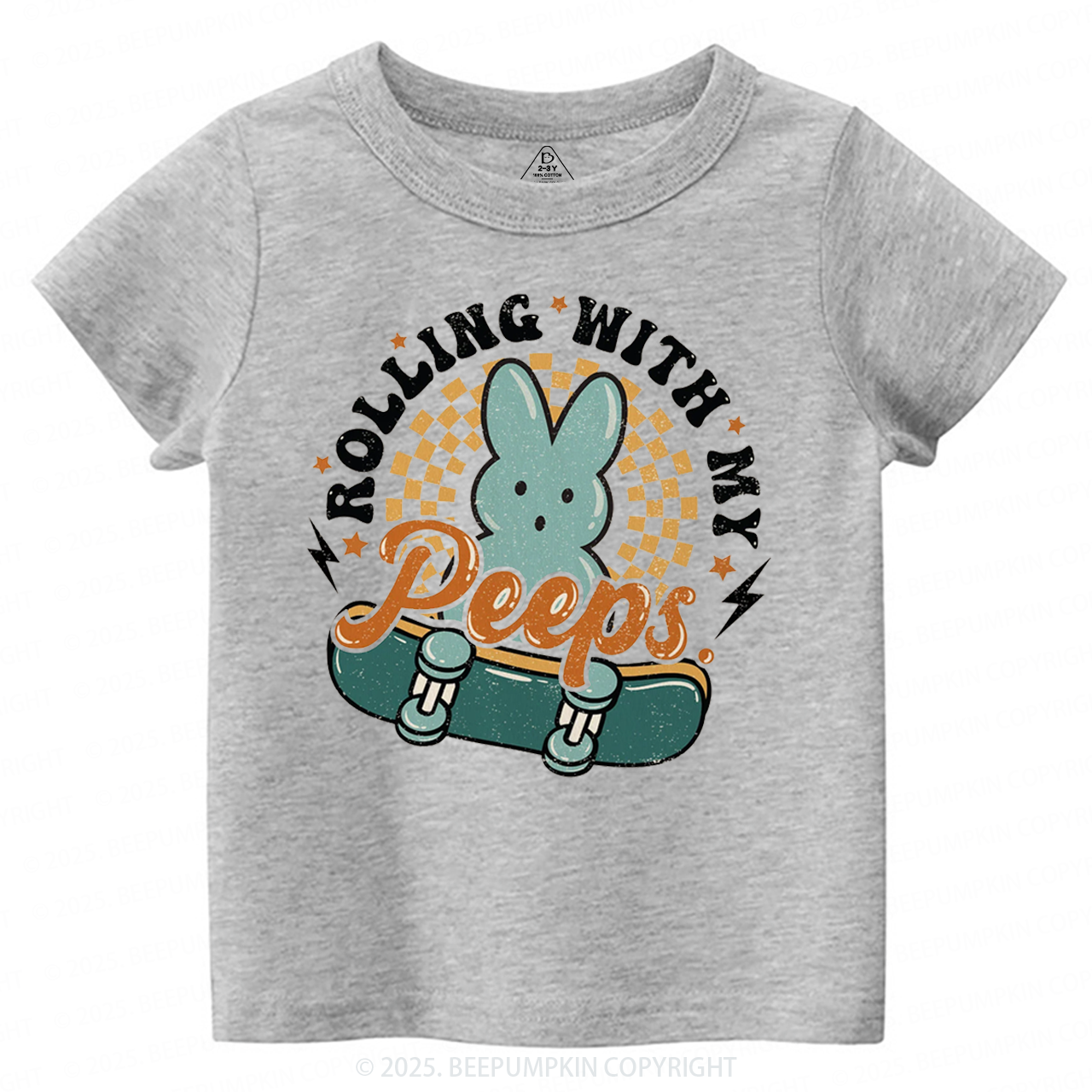 Rolling With My Peeps Toddler&Kid's Tees Beepumpkin