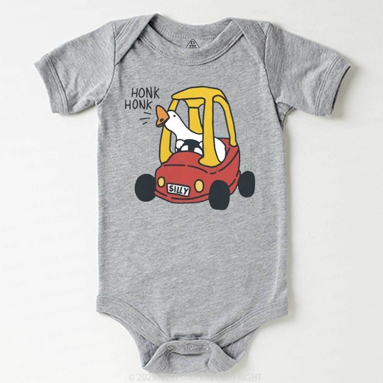 Silly Goose Red Car Bodysuit Beepumpkin