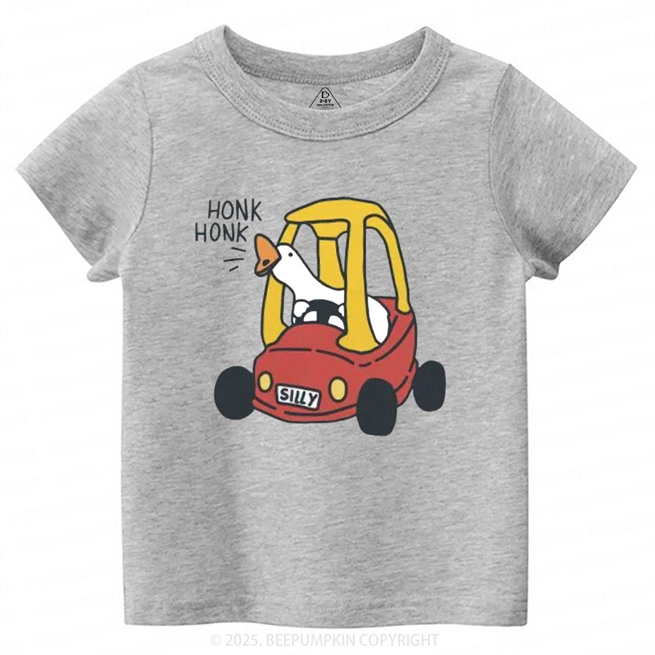 Silly Goose Red Car Toddler&Kid's Tees Beepumpkin