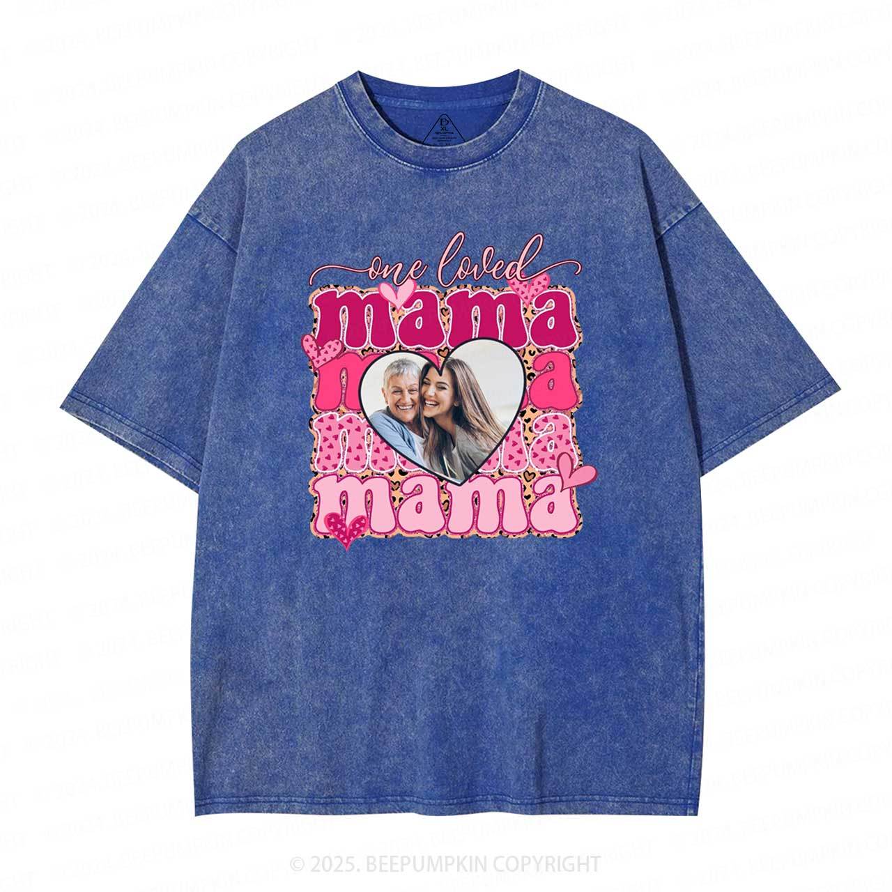 Personalized Photo Mother's Day Washed T-Shirts