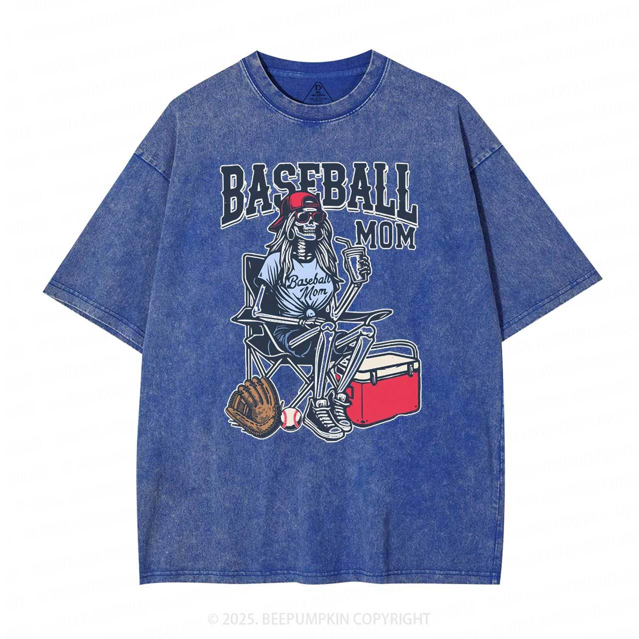 Baseball Mom Washed T-Shirts