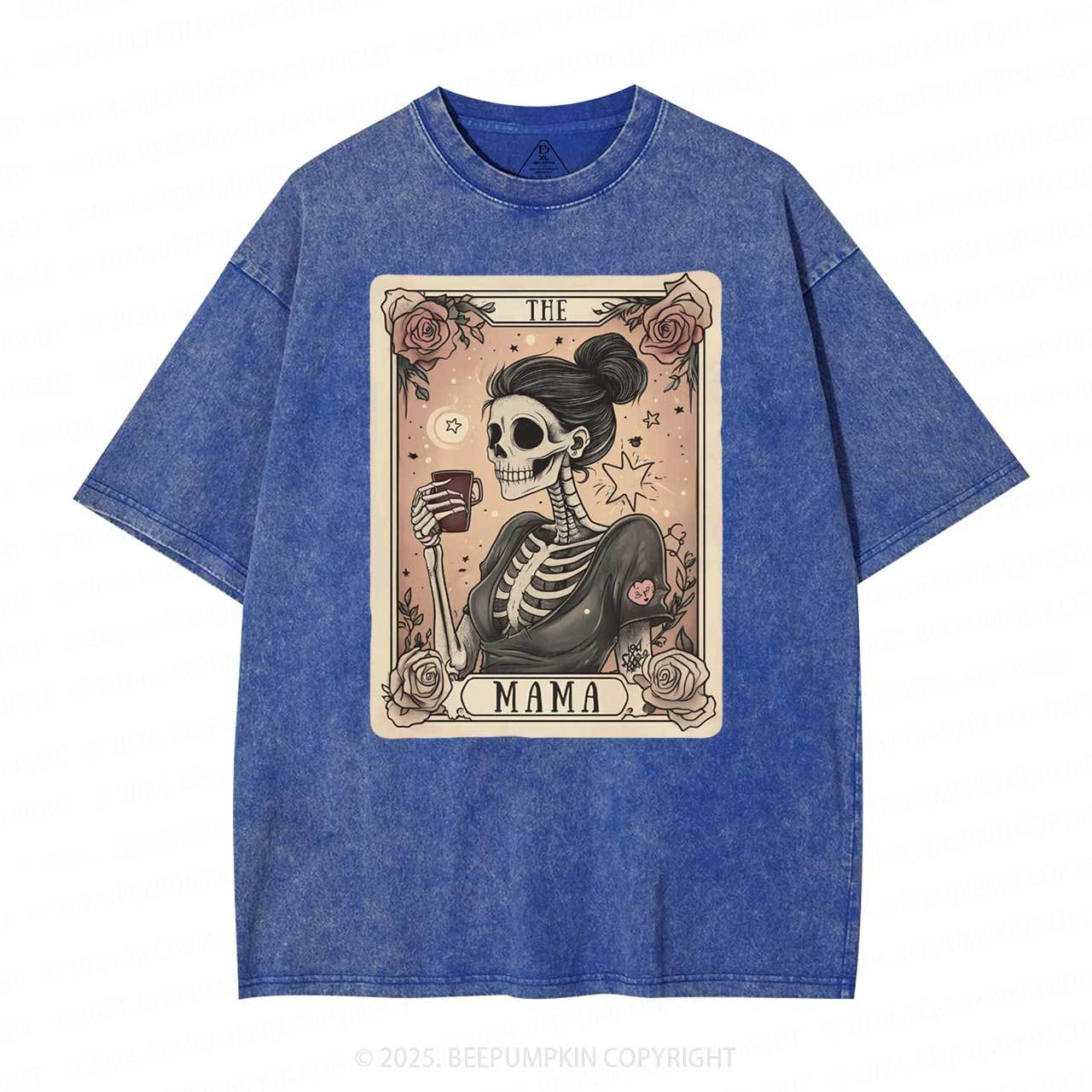 The Mom Tarot Card Washed T-Shirts