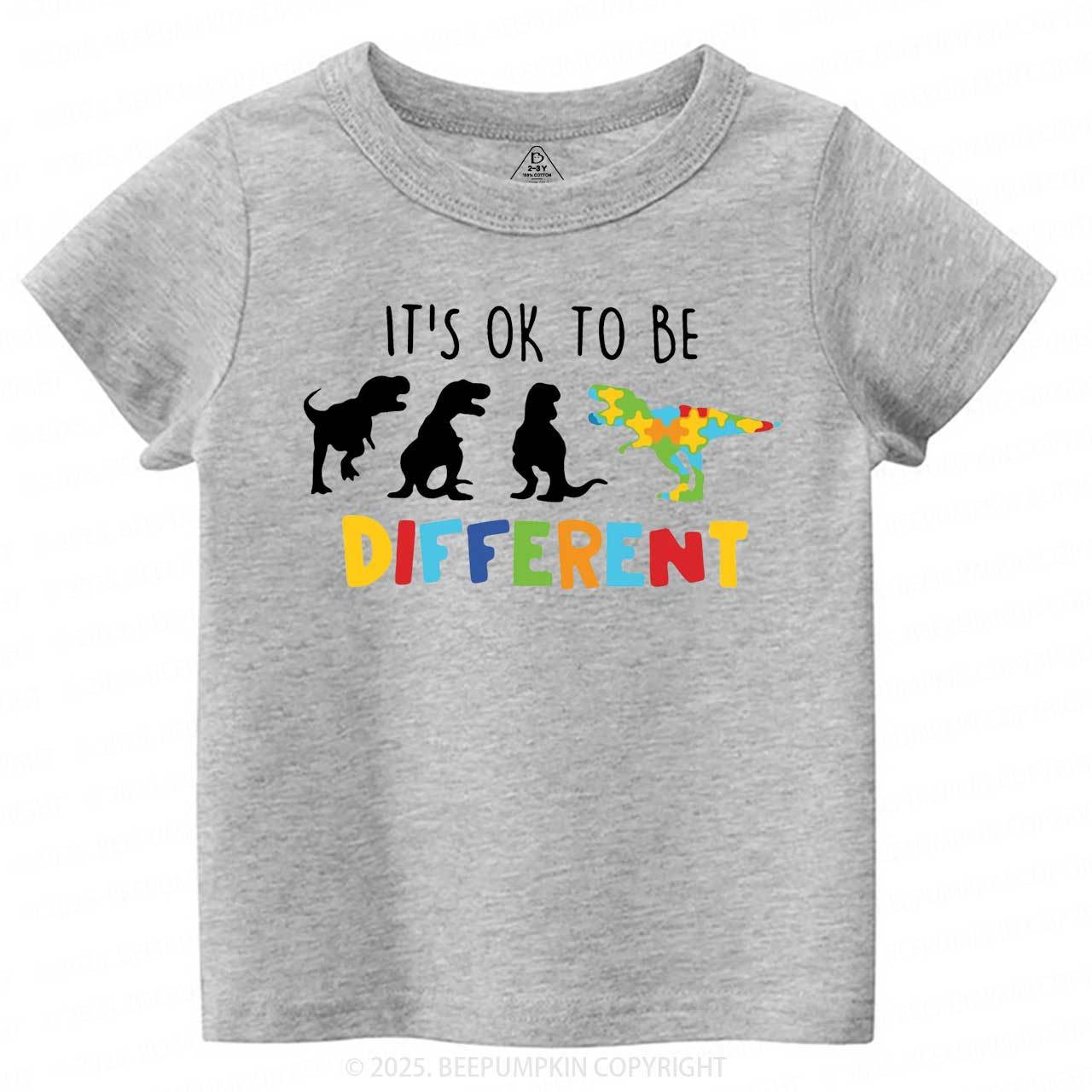 It's Ok To Be Different Toddler&Kid's Tees Beepumpkin