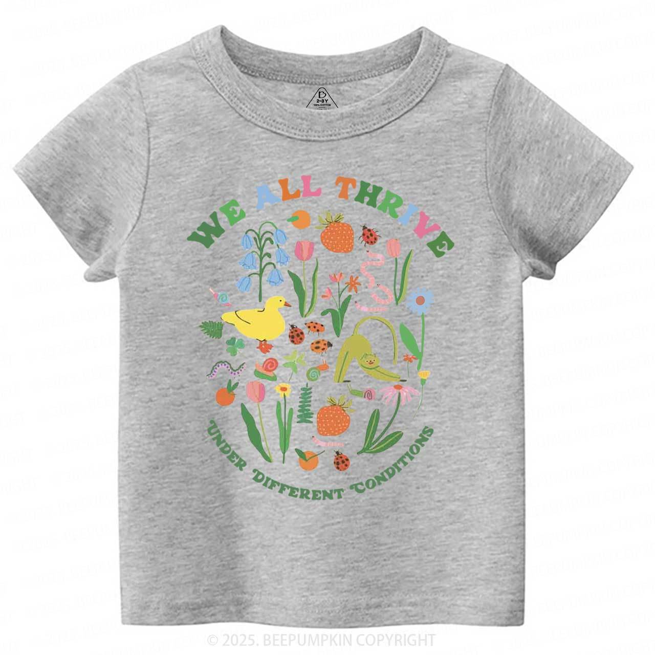 We All Thrive Toddler&Kid's Tees Beepumpkin