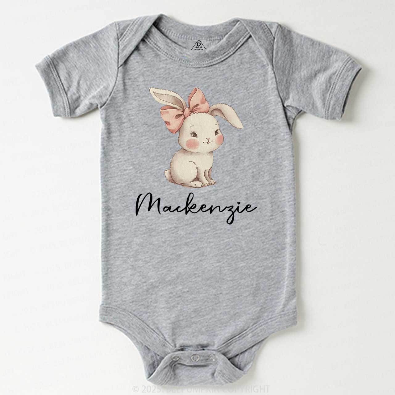 Personalized Name Easter Bunny Bodysuit Beepumpkin