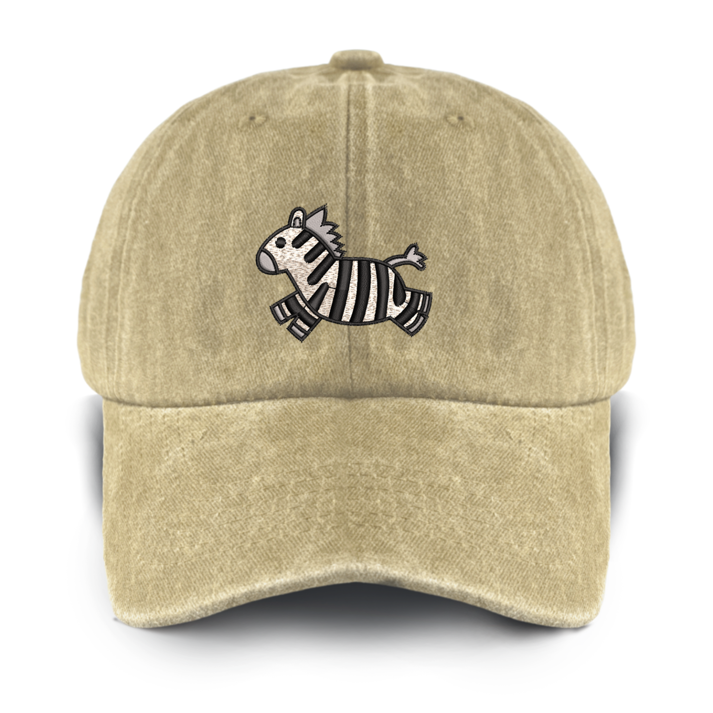 Running Zebra Washed Baseball Cap For Kids