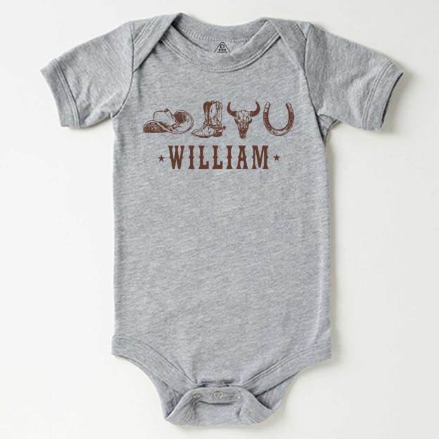 Personalized Western Bodysuit Beepumpkin